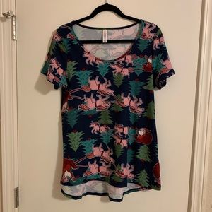 LuLaRoe Classic Santa’s sleigh with unicorns! Sm